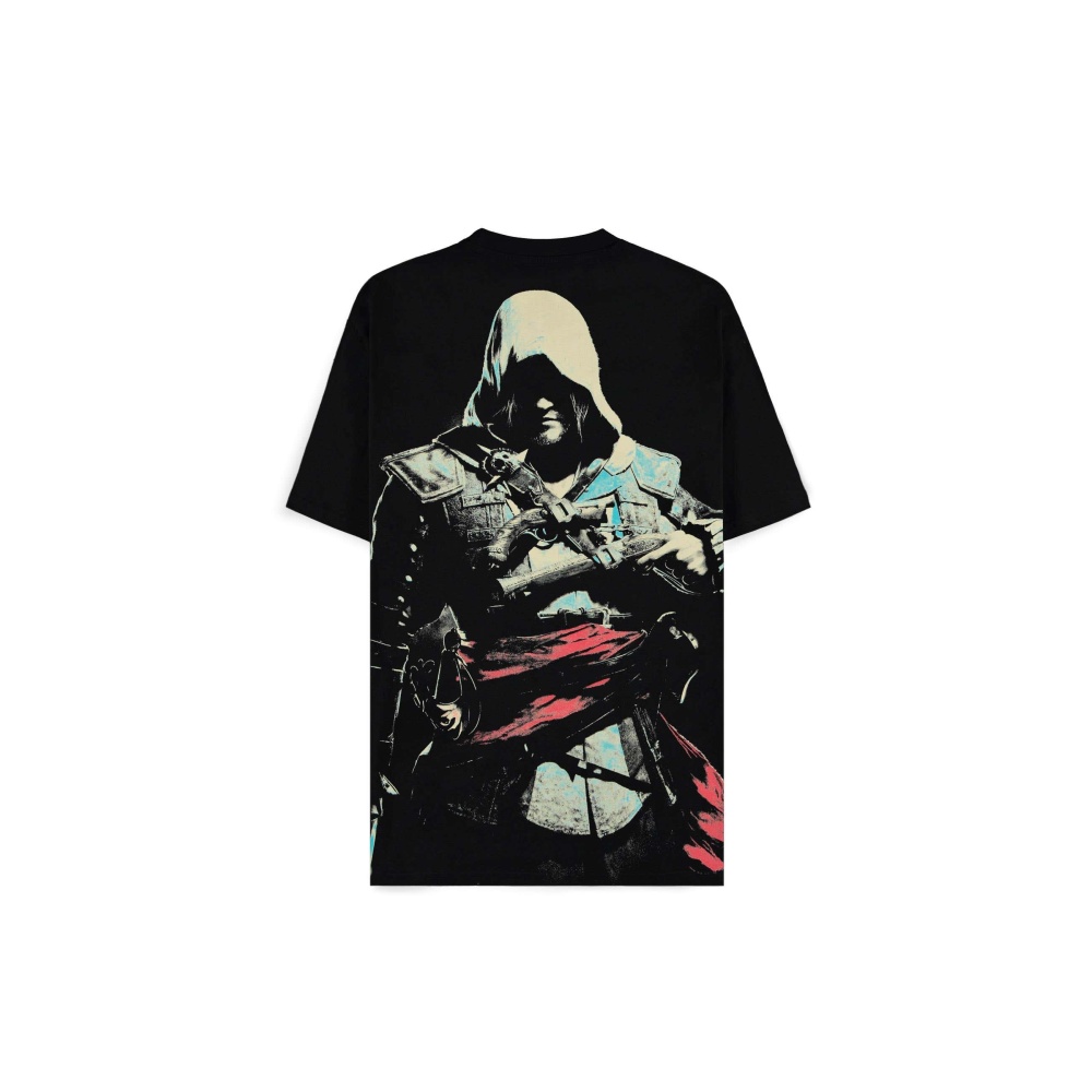 Assassin's Creed - Assassin's Creed Black Flag Kenway Oversized Tshirt Homme - Noir